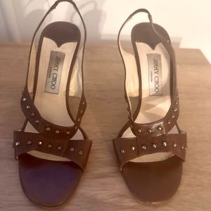 Jimmy Choo Brown High Heel Sandals